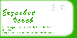 erzsebet vereb business card